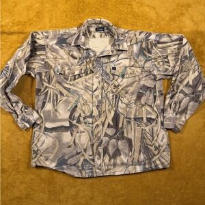 Men's vintage Camouflage Long Sleeve Button Up Shirt codet VINTAGE CAMO